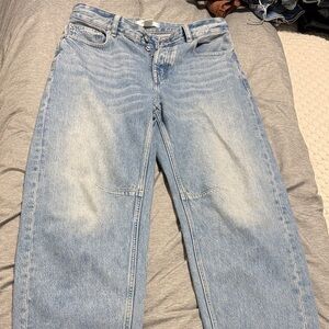 Madewell the Darted Barrell-Leg Jeans
